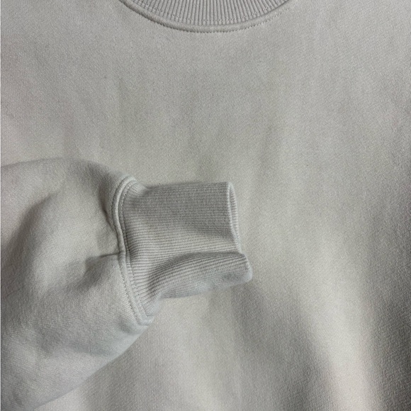 Aritzia TNA Cozy Fleece Perfect Crew Marcona Beige XS - Picture 9 of 14